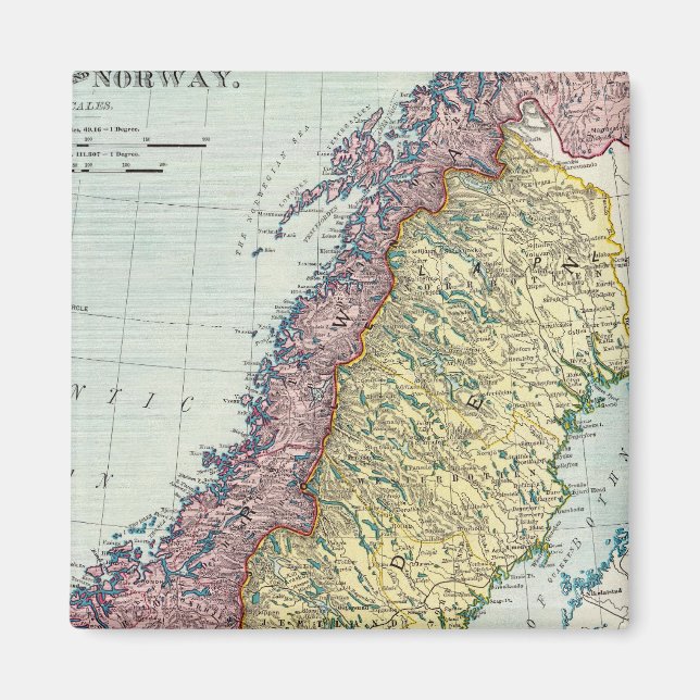 Schweden und Norwegen 5 Magnet (Vorne)