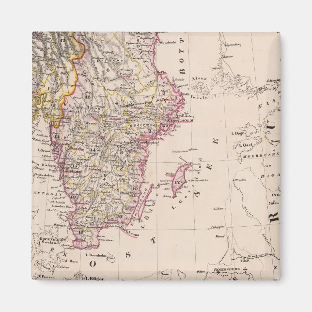 Schweden und Norwegen Magnet (Vorne)