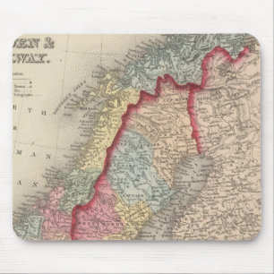 Schweden und Norwegen Mousepad