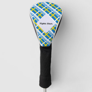 Schweden und schwedische Flagge mit Ihrem Namen ge Golf Headcover