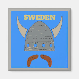 Schweden, Viking Head Magnet
