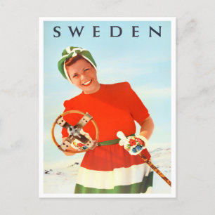 Schweden Vintage-Reisepostkarte Postkarte