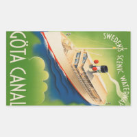 Schweden Vintage Travel Aufkleber