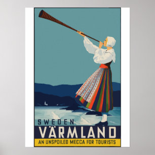 Schweden - Vintage Travel Poster