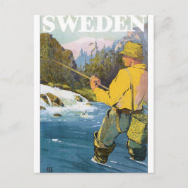 Schweden Vintage Travel Poster Postkarte