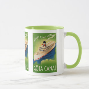 Schweden Vintage Travel Tasse