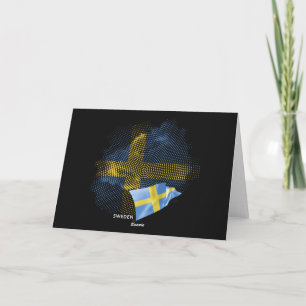 Schwedenflagge Dankeskarte