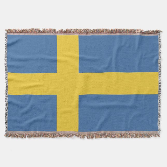 Schwedenflagge Decke (Vorderseite)