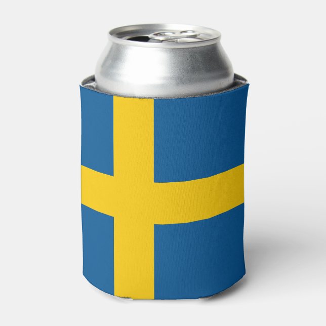 Schwedenflagge Dosenkühler (Kanne Vorderseite)