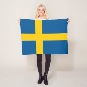Schwedenflagge Fleecedecke