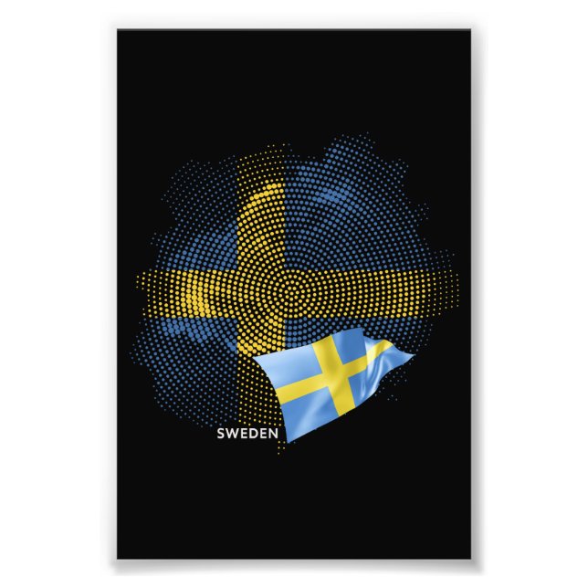Schwedenflagge Fotodruck (Vorne)