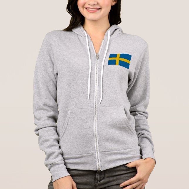 Schwedenflagge Hoodie (Vorderseite)