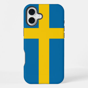 Schwedenflagge iPhone 16 Plus Hülle
