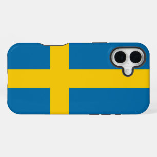 Schwedenflagge iPhone 16 Plus Hülle