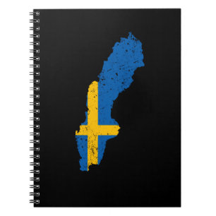 Schwedenflagge Notizblock