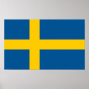 Schwedenflagge Poster