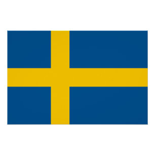 Schwedenflagge Poster