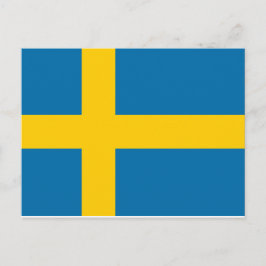 Schwedenflagge Postkarte
