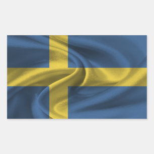 Schwedenflagge Rechteckiger Aufkleber
