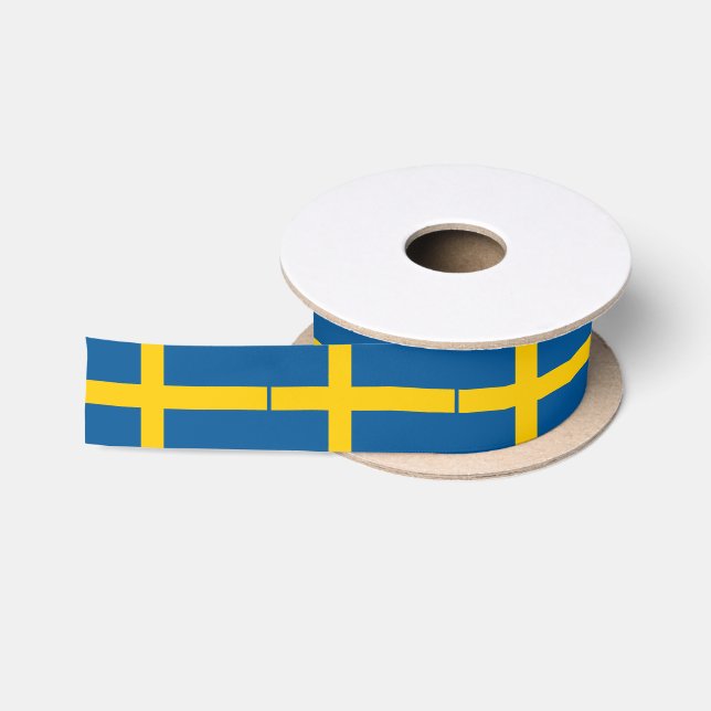 Schwedenflagge Satinband (Spule)