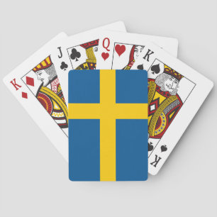 Schwedenflagge Spielkarten