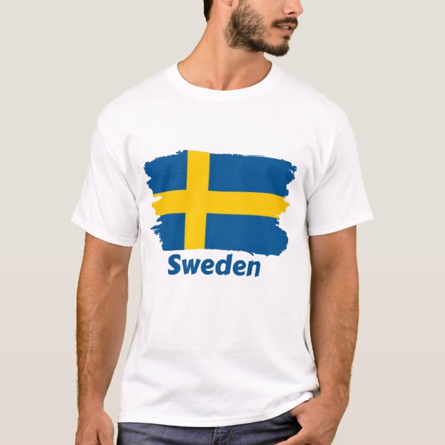 Schwedenflagge T-Shirt (Vorderseite)