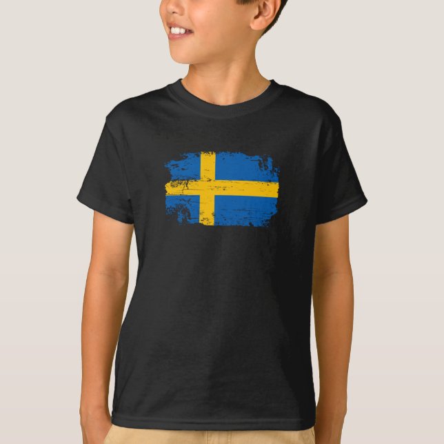 Schwedenflagge T-Shirt (Vorderseite)