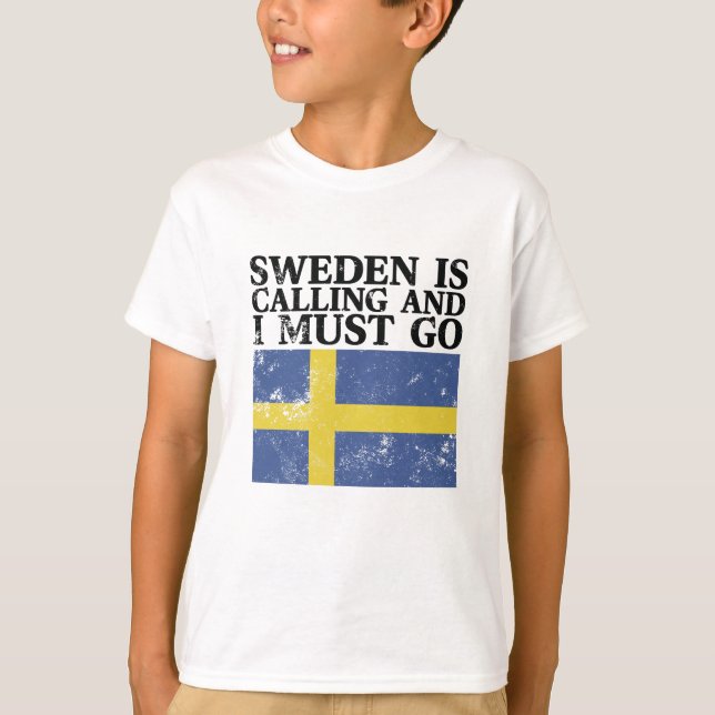 Schwedenflagge T-Shirt (Vorderseite)