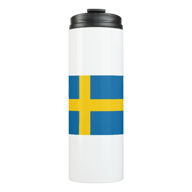 Schwedenflagge Thermosbecher (Vorderseite)