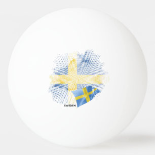 Schwedenflagge Tischtennisball