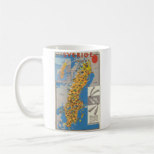 Schwedenkarte Kaffeetasse