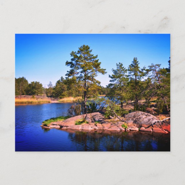 Schwedenlandskap, Foto Postkarte (Vorderseite)