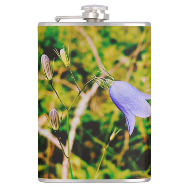Schwedisch Bluebell Flachmann (Vorderseite)