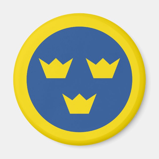 Schwedisch Roundel Magnet (Vorne)