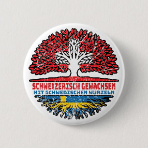 Schwedisch Schweizer Baum Button