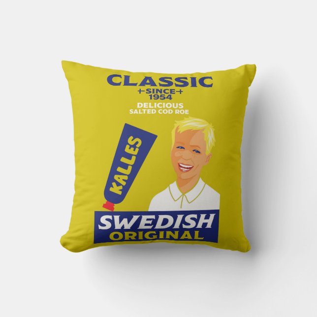 Schwedisch smörgåskaviar Fisch Kaviar Kissen (Vorderseite)