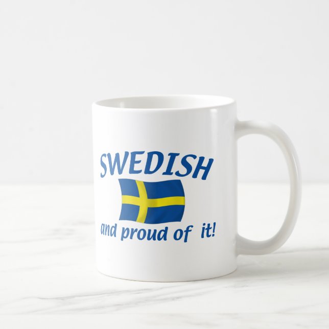 Schwedisch und stolz kaffeetasse (Rechts)