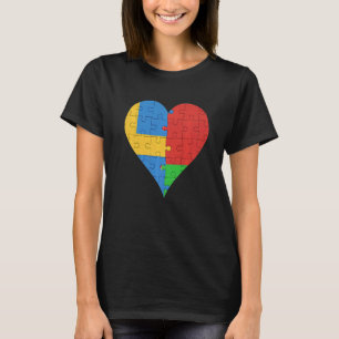 Schwedisch-weißrussisches Flaggenherz T-Shirt