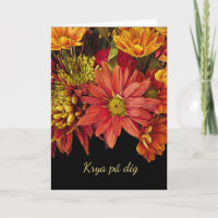 Schwedische Blume-Arrangement-Karte