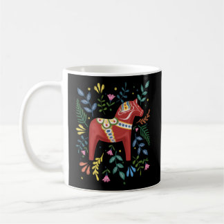 Schwedische Dala Horse Folk Schweden Flagge Dalahe Kaffeetasse