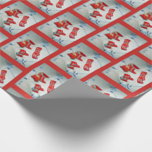 Schwedische Dala-Pferde Geschenkpapier