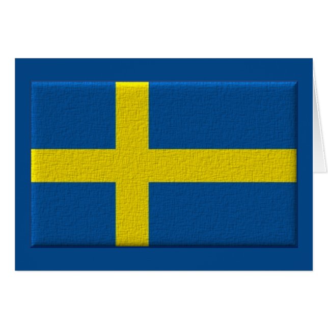 Schwedische Flagge (Vorderseite (Horizontal))