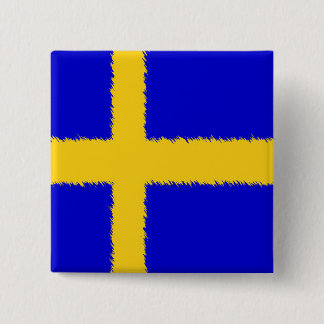 Schwedische Flagge Button