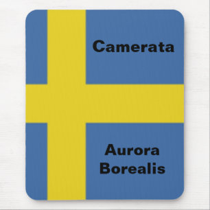 Schwedische Flagge, Camerata Aurora Borealis Mousepad