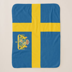 Schwedische Flagge Decke, patriotisch, Schweden Sherpadecke