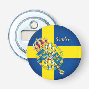 Schwedische Flagge, Emblem & Schweden Party/Sport Flaschenöffner