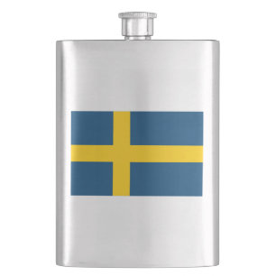 Schwedische Flagge Flachmann
