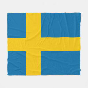 Schwedische Flagge Fleecedecke