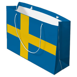 Schwedische Flagge Große Geschenktüte