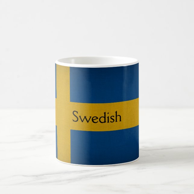 Schwedische Flagge Kaffeetasse (Mittel)